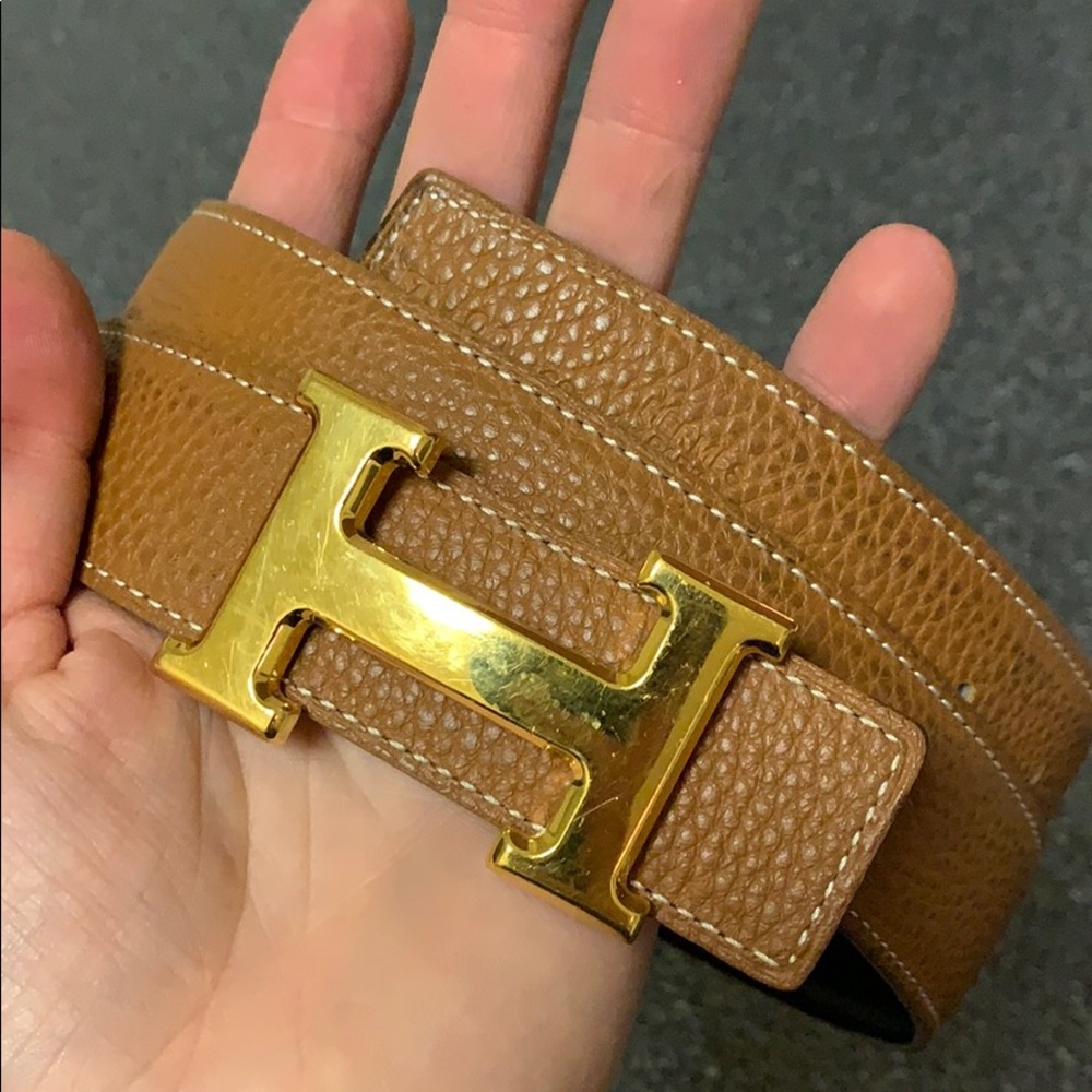 AUTHENTIC Hermès Gold Constance Belt